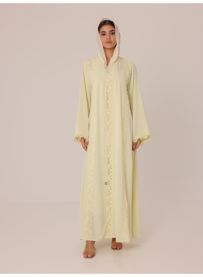 IKKXA Citrus Dream Abaya ABY1227 Yellow - Image 5
